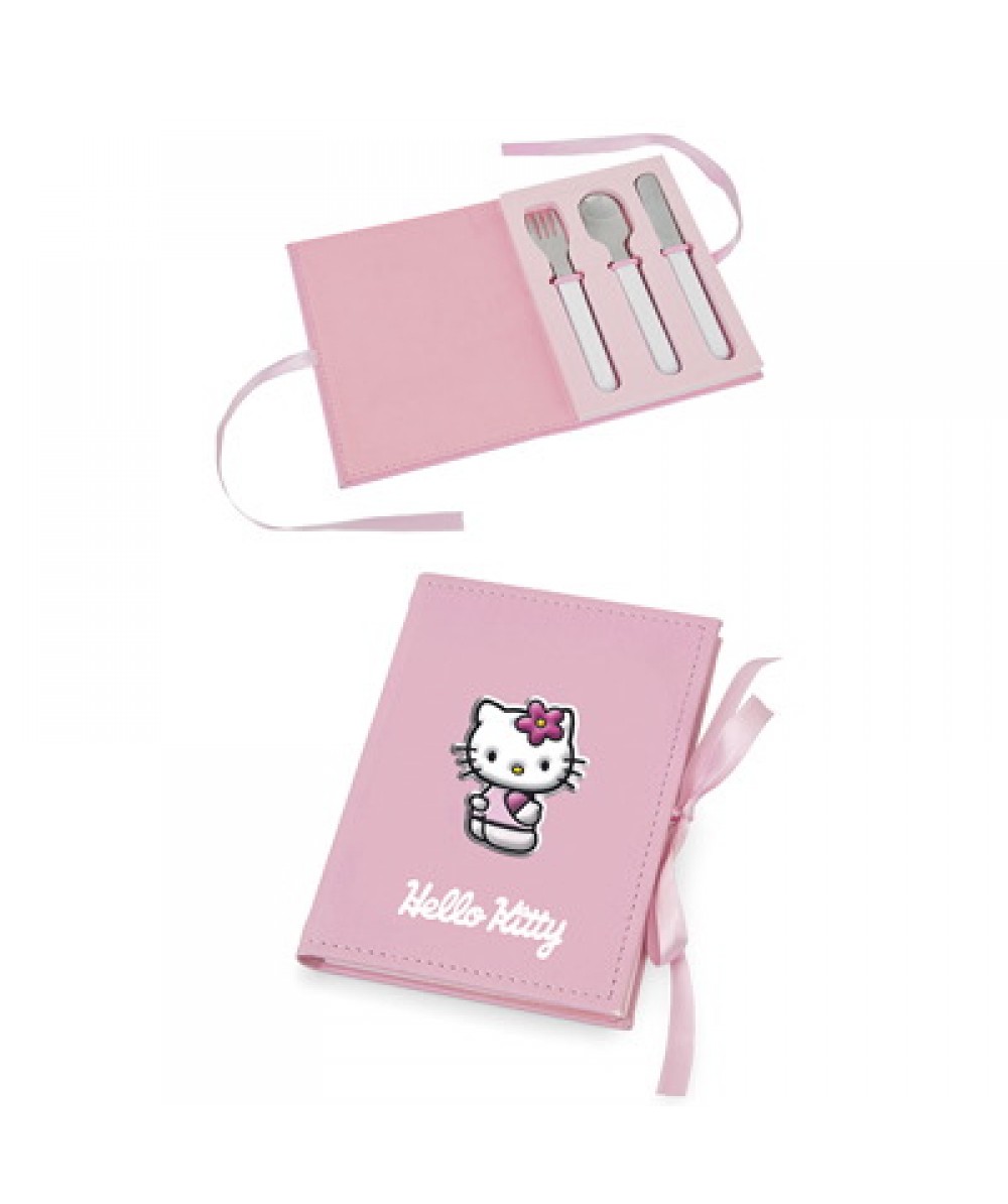 Set de cubiertos Hello Kitty esmaltada - Regalanda