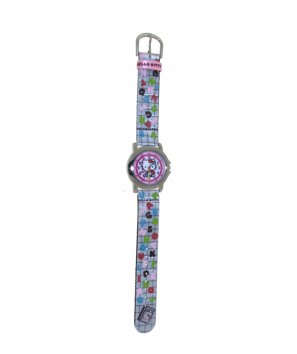 Reloj de HELLO KITTY estilo infantil con pulsera de caucho y motivos de letras. - Regalanda