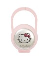 Porta chupete Hello Kitty de plástico rosa - Regalanda