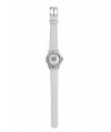 Reloj de HELLO KITTY estilo juvenil con pulsera de polipiel blanca, maquinaria MIYOTA. - Regalanda