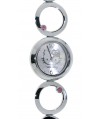 Reloj de HELLO KITTY estilo juvenil con pulsera de acero y circonitas rosas. Esfera en plata con cir - Regalanda