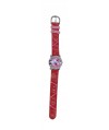Reloj de HELLO KITTY estilo infantil con pulsera de tejido color rojo con motivos de Hello Kitty. - Regalanda