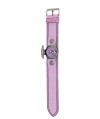Reloj de HELLO KITTY estilo juvenil con pulsera de caucho rosa y pespuntado en morado. - Regalanda