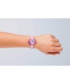 Reloj de HELLO KITTY estilo infantil con pulsera de PVC color rosa con motivos de material escolar. - Regalanda