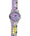 Reloj de HELLO KITTY estilo infantil con pulsera de tejido con motivos de Hello Kitty. - Regalanda