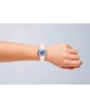 Reloj digital de HELLO KITTY estilo juvenil con pulsera PVC blanco con corazones y motivos de Hello - Regalanda