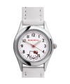 Reloj de HELLO KITTY estilo juvenil con pulsera de polipiel blanca y caja cromada en acero, con tapa - Regalanda