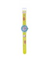 Reloj de HELLO KITTY estilo infantil con pulsera de PVC color amarillo con motivos de Hello Kitty. - Regalanda