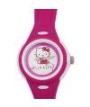 Reloj  de HELLO KITTY de estilo juvenil con pulsera de PVC color fucsia. Caja de PVC con tapa traser - Regalanda