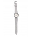 Reloj de HELLO KITTY estilo juvenil y pulsera de polipiel en plata. Esfera en plata con circonitas b - Regalanda
